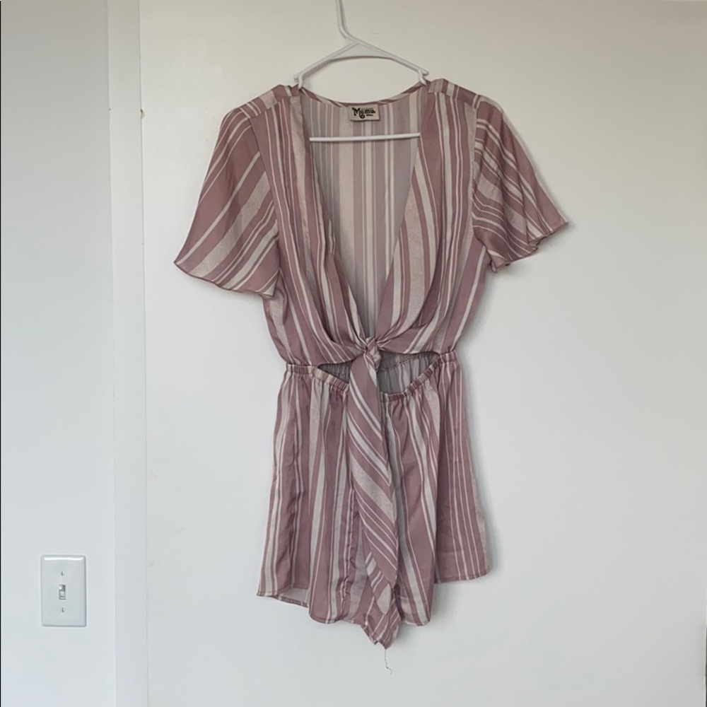 COPY - SHOW ME YOUR MUMU STRIPED ROMPER